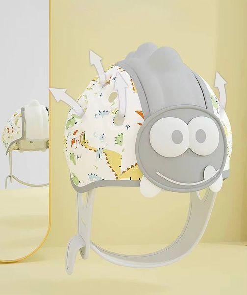 Захисний дитячий шолом сірий колір Babyhood JC-600Gr JC-600N фото