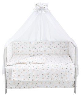Детская постель Babyroom Gold RG-08 белый (кролики с морковкой) 681899 фото