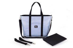 Сумка для коляски Cottonmoose Shopper 750/151 pearl blue leather голубой 623608 фото