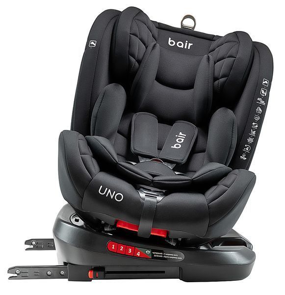 Автокресло Bair Uno 360 i-size Iso-fix TB-01 total black 1000681547 фото