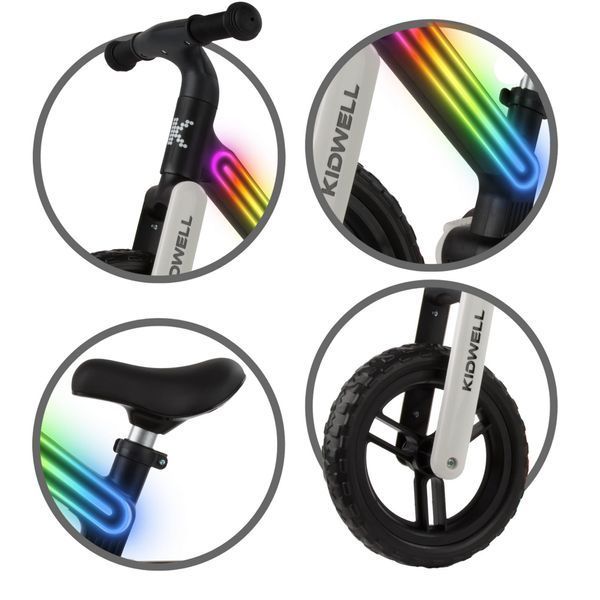 Велобіг Kidwell Suno LED black/white KIDSW/B фото