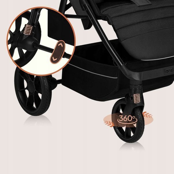 Прогулочная коляска Lionelo MIRA BLACK ONYX 109376902 фото
