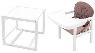 Стульчик-трансформер Babyroom Винни-240 белый шоколад / капучино (мишка с сердцем) 1000680578 фото