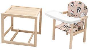 Стульчик-трансформер Babyroom Пони-230 eko бежевый (совы) 1000625370 фото