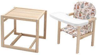 Стульчик-трансформер Babyroom Пони-230 eko бежевый (зайчики) 1000625371 фото