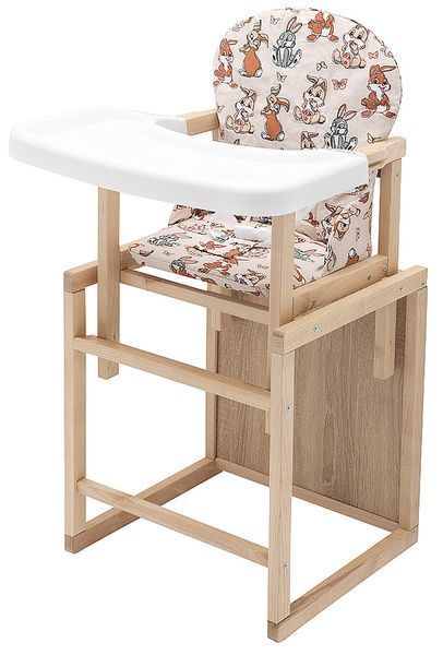 Стульчик-трансформер Babyroom Пони-230 eko бежевый (зайчики) 1000625371 фото