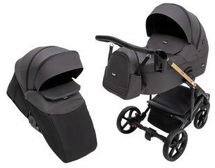 Коляска 2 в 1 Bair Onyx Soft OS-747 черный 680957 фото