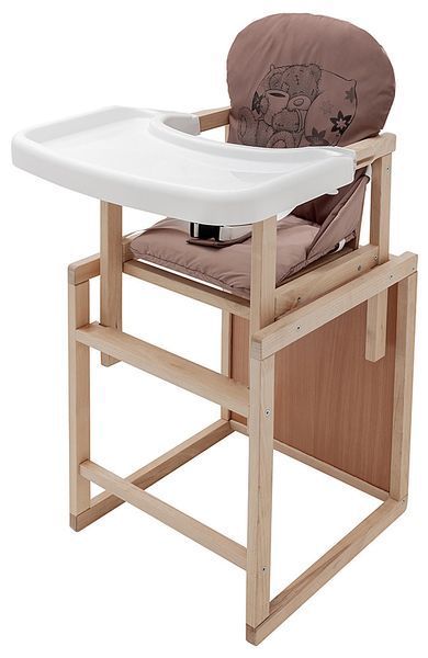 Стульчик-трансформер Babyroom Винни-230 eko шоколад / капучино (мишка с чашкой) 1000680570 фото