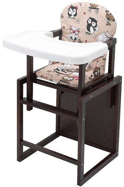 Стульчик-трансформер Babyroom Пони-220 тонированный бежевый (совы) 1000625385 фото
