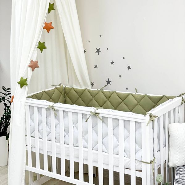 Комплект постільної білизни для новонародженого Baby Mix Бавовна, колір оливковий 0291414 фото
