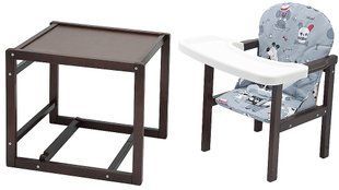 Стульчик-трансформер Babyroom Пони-220 тонированный серый (собачки) 1000625387 фото