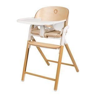 Стілець для годування Lionelo CELIA WHITE NATURAL WOOD 112044366 фото