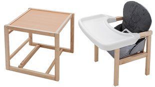 Стульчик-трансформер Babyroom Винни-230 eko графит / серый (мишка с сердцем) 1000680574 фото