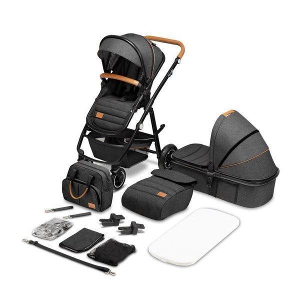 Универсальная коляска 2 в 1 Lionelo AMBER GREY GRAPHITE 31579365 фото