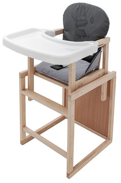 Стульчик-трансформер Babyroom Винни-230 eko графит / серый (мишка и звезда) 1000680573 фото