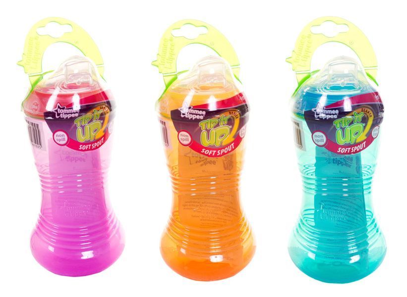 Поилка Tommee Tippee Tip it UP от 9 месяцев (400ml) голубой / розовый / оранжевый 107550 фото