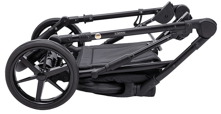 Коляска 2 в 1 Adamex Locco Tip TK-60 темно-серый 681022 фото