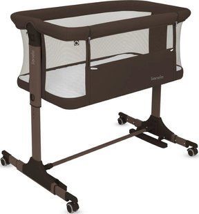 Кроватка приставная Lionelo PARI BROWN CHOCOLATE 129793548 фото