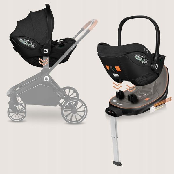 База с автокреслом Lionelo MOXIE I-SIZE SET BLACK CARBON 104953880 фото