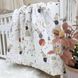 Комплект постільної білизни для новонародженого Baby Mix Зайці нра драбинці бежевий 029189 фото 9