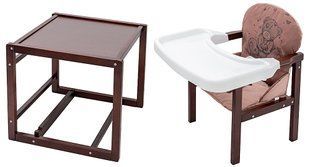 Стульчик-трансформер Babyroom Винни-220 тонированный шоколад / капучино (мишка с сердцем) 1000680564 фото
