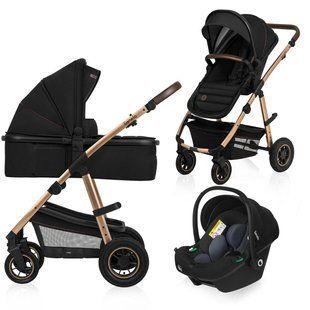 Универсальная коляска 3 в 1 Lionelo AMBER BLACK ONYX 82232790 фото