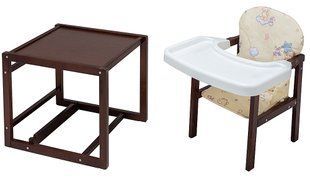 Стульчик-трансформер Babyroom Пони-220 тонированный бежевый (мишки, пчелки, звезда) 1000625933 фото