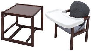 Стульчик-трансформер Babyroom Винни-220 тонированный графит / серый (мишка с будильником) 1000680565 фото