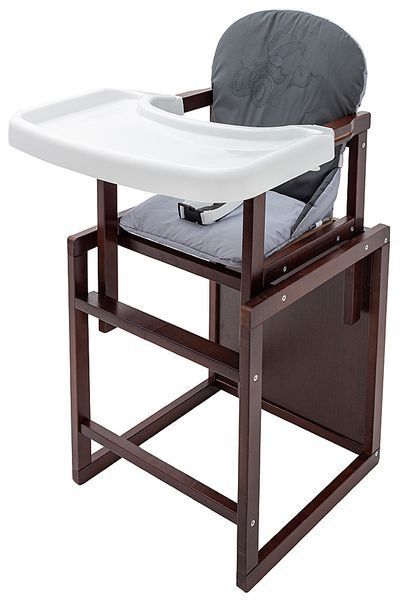 Стульчик-трансформер Babyroom Винни-220 тонированный графит / серый (мишка с будильником) 1000680565 фото
