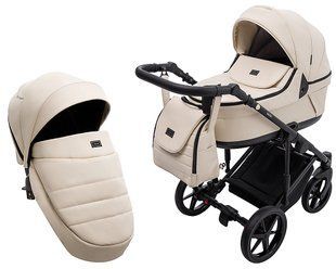 Коляска 2 в 1 Adamex Locco Eco SA-8 бежевый 681029 фото