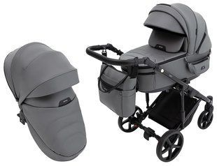 Коляска 2 в 1 Adamex Zico Eco Sa-4 тёмно-серый 680850 фото
