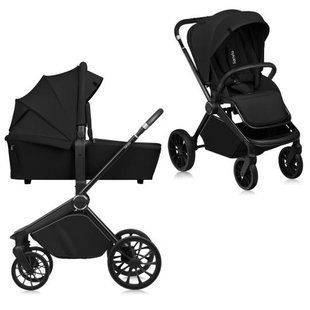 Универсальная коляска 2 в 1 Lionelo MIKA PLUS 2IN1 BLACK ONYX 97520845 фото