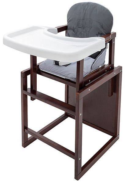 Стульчик-трансформер Babyroom Винни-220 тонированный графит / серый (мишка с чашкой) 1000680594 фото