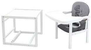 Стульчик-трансформер Babyroom Винни-240 белый серый / графит (мишка и звезда) 1000626038 фото