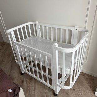 Ліжечко Престиж 120/60 см. Рухома решітка. Матрац+ колеса KS-bilyj55565 фото