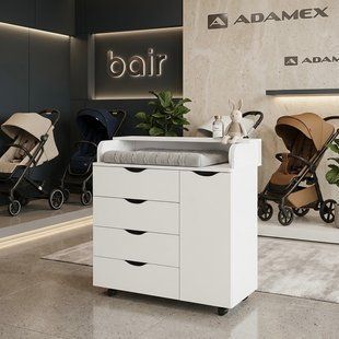 Комод-пеленатор з дверкою DeSon 900х900х510 (KOMOD90) Білий DS-KOMOD903456 фото