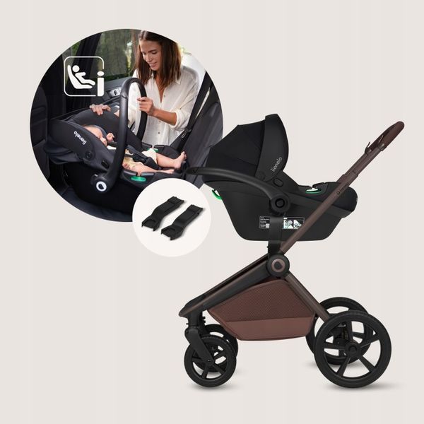 Универсальная коляска 3 в 1 Lionelo FREYA 3IN1 BROWN CHOCOLATE 130774293 фото