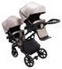 Коляска 2 в 1 для двійні Bair Kiwi DUO Soft BKD-455-1 капучино 681767 фото 8