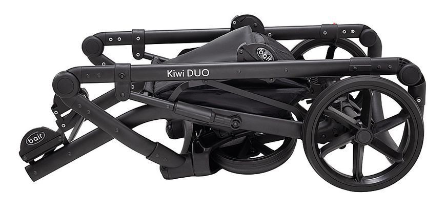 Коляска 2 в 1 для двійні Bair Kiwi DUO Soft BKD-455-1 капучино 681767 фото