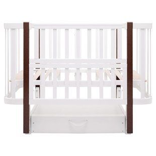 Ліжко Babyroom Місяць LU-3 маятник, шухляда білий / венге 681895 фото
