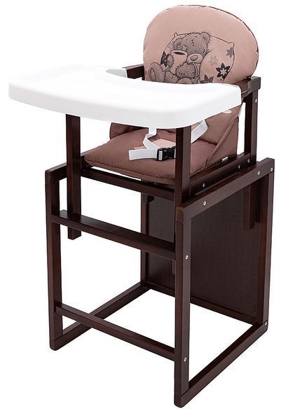 Стульчик-трансформер Babyroom Винни-220 тонированный капучино / шоколад (мишка с чашкой) 1000626033 фото