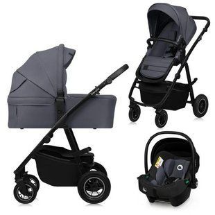 Универсальная коляска 3 в 1 Lionelo AMBER PLUS GREY GRAPHITE 93978744 фото