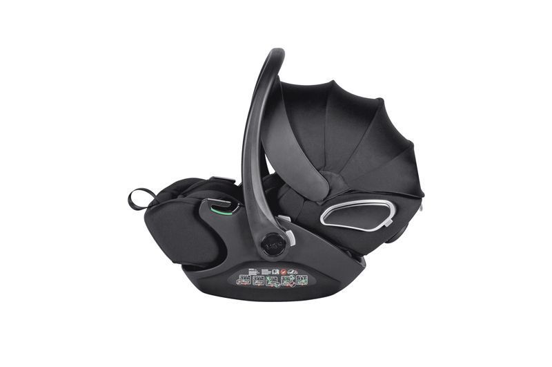 Автокрісло+база Vega CRL-14101/3AY Absolute Black i-Size 40-87см ISOFIX з обертанням CARRELLO Нем0475 фото