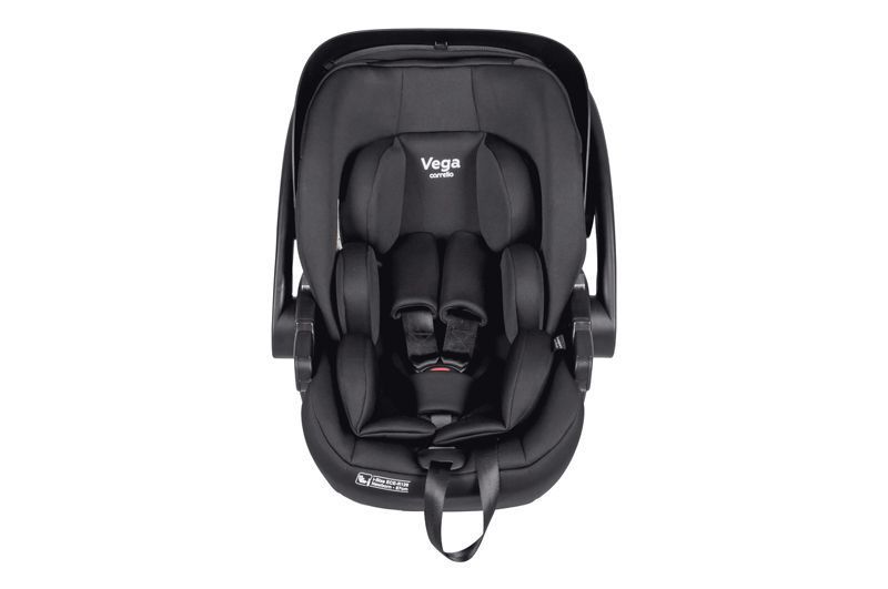 Автокрісло+база Vega CRL-14101/3AY Absolute Black i-Size 40-87см ISOFIX з обертанням CARRELLO Нем0475 фото