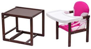 Стульчик-трансформер Babyroom Пони-220 тонированный розовый / белый 1000626191 фото