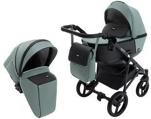 Коляска 2 в 1 Bair City Soft 29 нефрит / чёрный 680723 фото