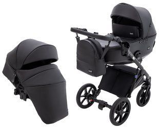 Коляска 2 в 1 Bair Kiwi Plus ECO BKP-15 черный 680894 фото