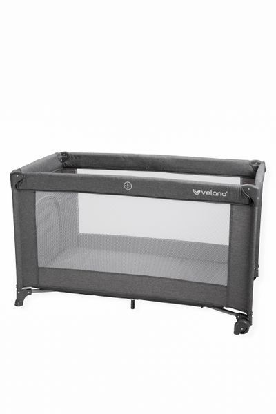 Ліжко-манеж дитяче VELANO Flexi, grey 58593 фото