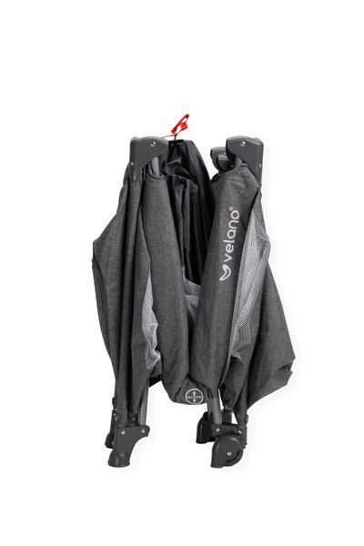 Ліжко-манеж дитяче VELANO Flexi, grey 58593 фото