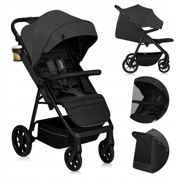 Прогулочная коляска Lionelo MIRA GREY GRAPHITE 109382527 фото